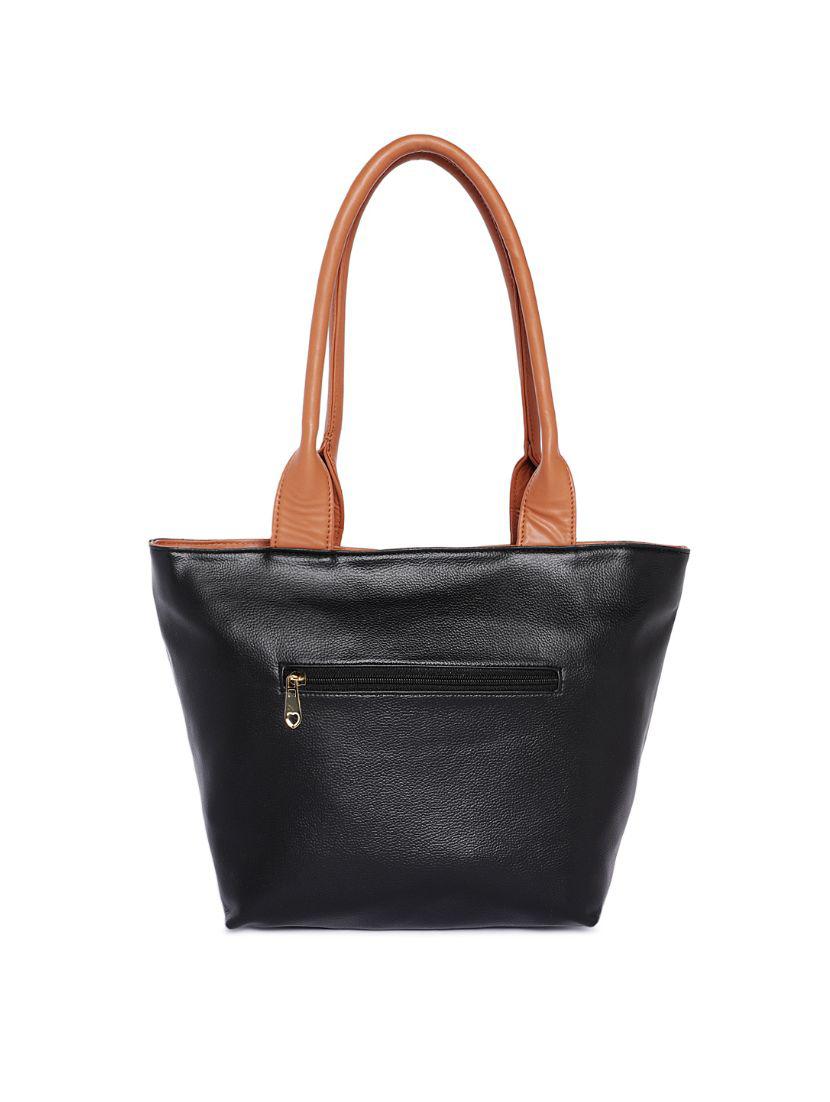 black leatherette (pu) regular handbag - 17013611 - Zoom Image - 2