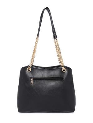 black leatherette (pu) regular handbag - 17013643 - Standard Image - 2