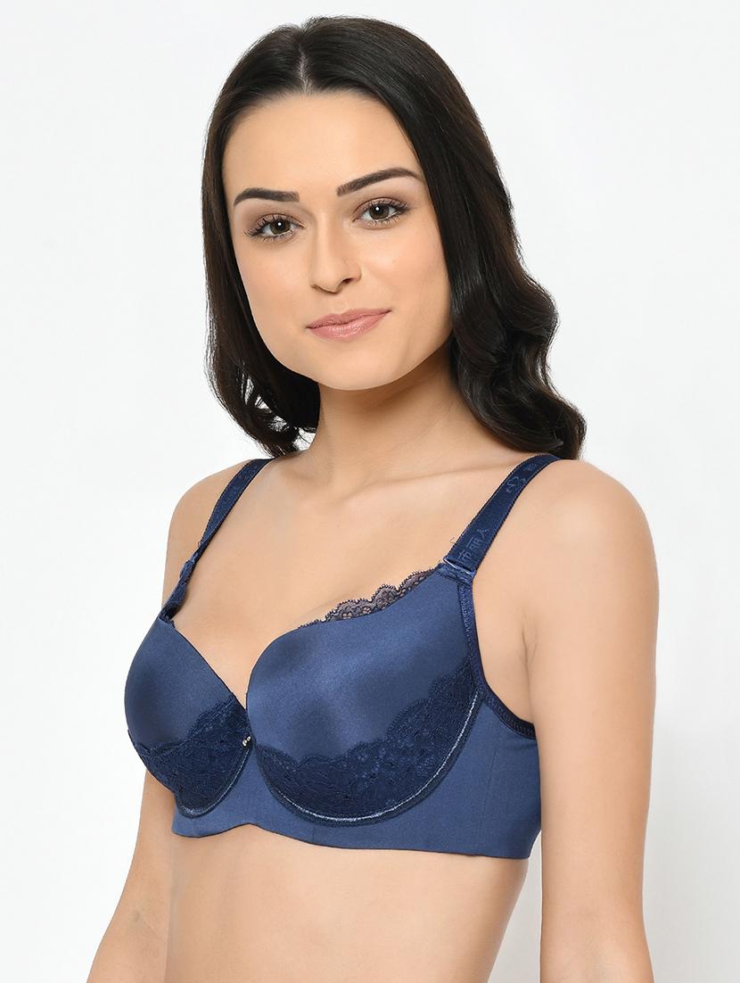 lace insert t-shirt bra - 17013688 - Zoom Image - 2