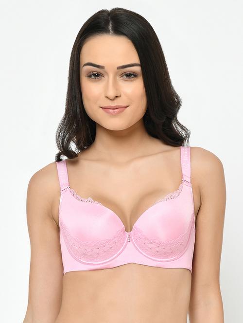 lace insert t-shirt bra - 17013690 - Standard Image - 1