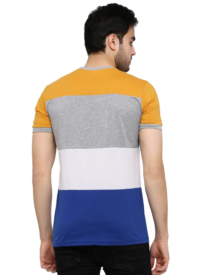 multi color block t-shirt - 17013780 - Zoom Image - 3