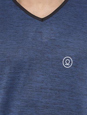 blue solid t-shirt - 17014234 - Standard Image - 4