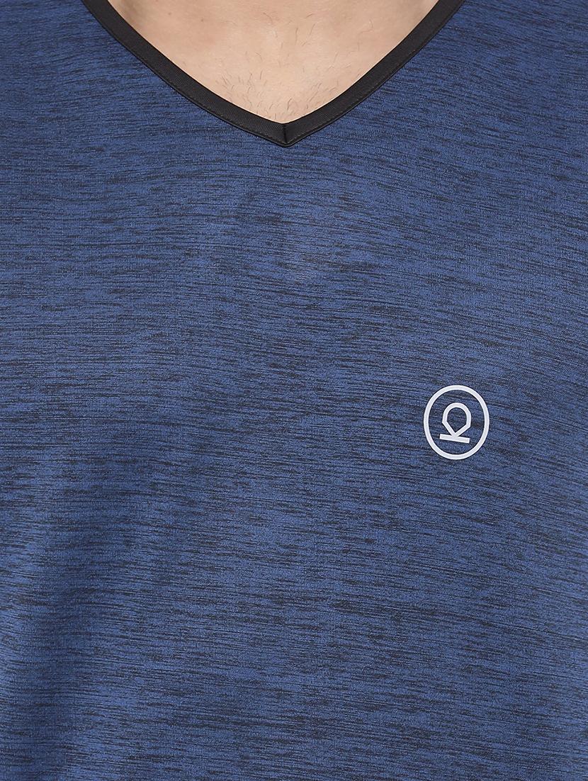 blue solid t-shirt - 17014234 - Zoom Image - 4