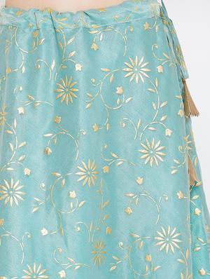 floral print flared lehenga - 17014687 - Standard Image - 5