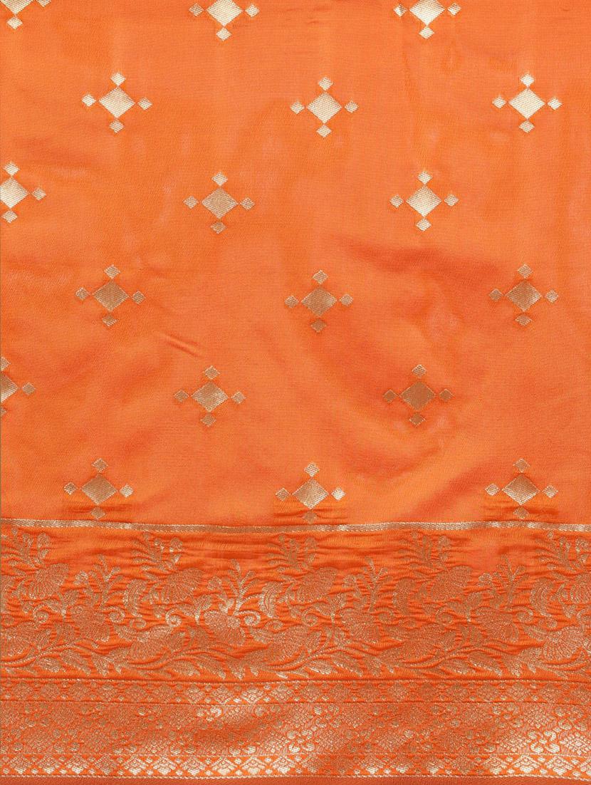 self design kanjivaram saree with blouse - 17014876 - Zoom Image - 4