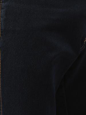 dark blue plain denim jeans - 17015232 - Standard Image - 5