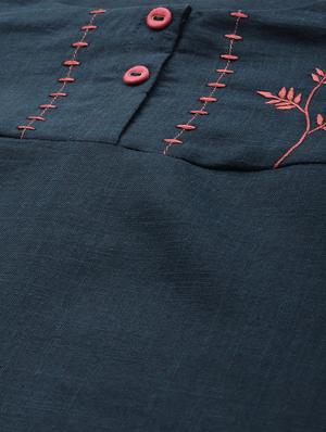 embroidered straight kurta - 17015240 - Standard Image - 4