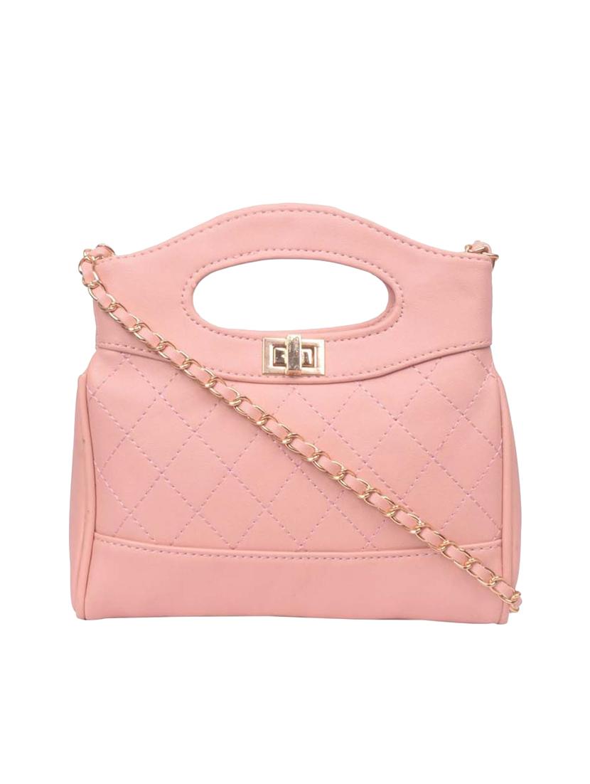pink leatherette (pu) regular sling bag - 17015335 - Zoom Image - 1