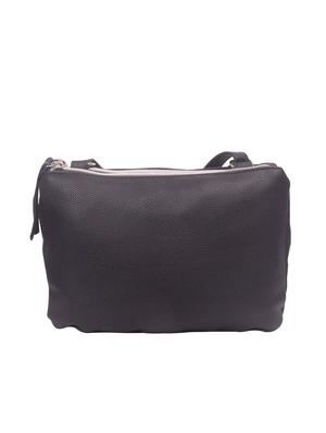 black leatherette (pu) regular sling bag - 17015350 - Standard Image - 2