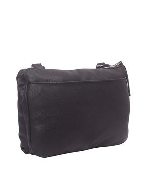black leatherette (pu) regular sling bag - 17015350 - Standard Image - 4