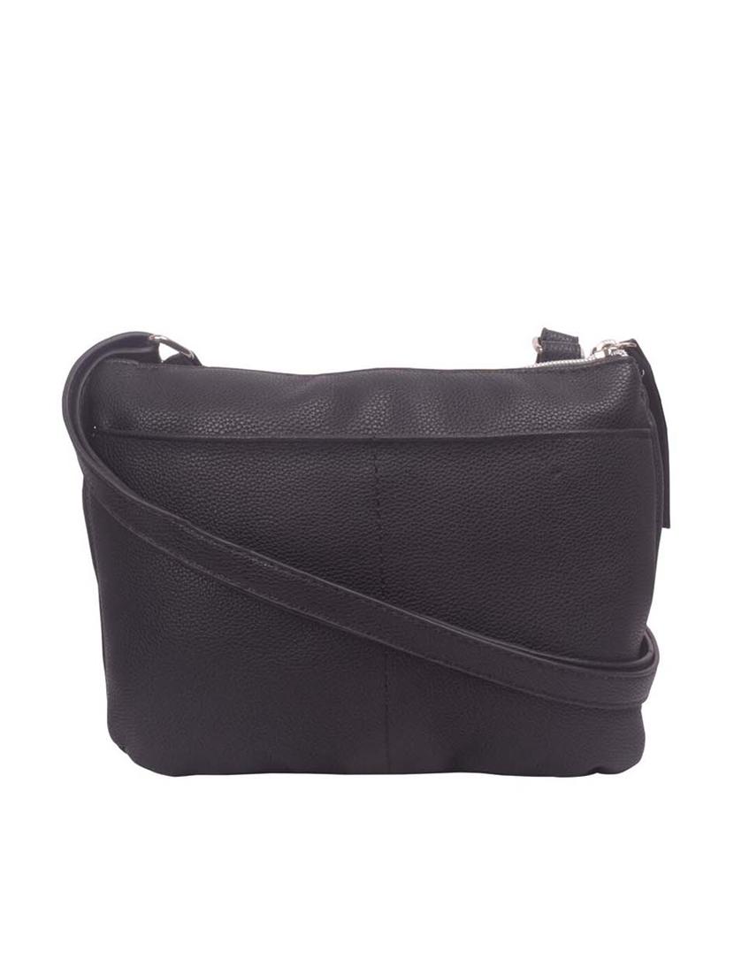 black leatherette (pu) regular sling bag - 17015350 - Zoom Image - 1