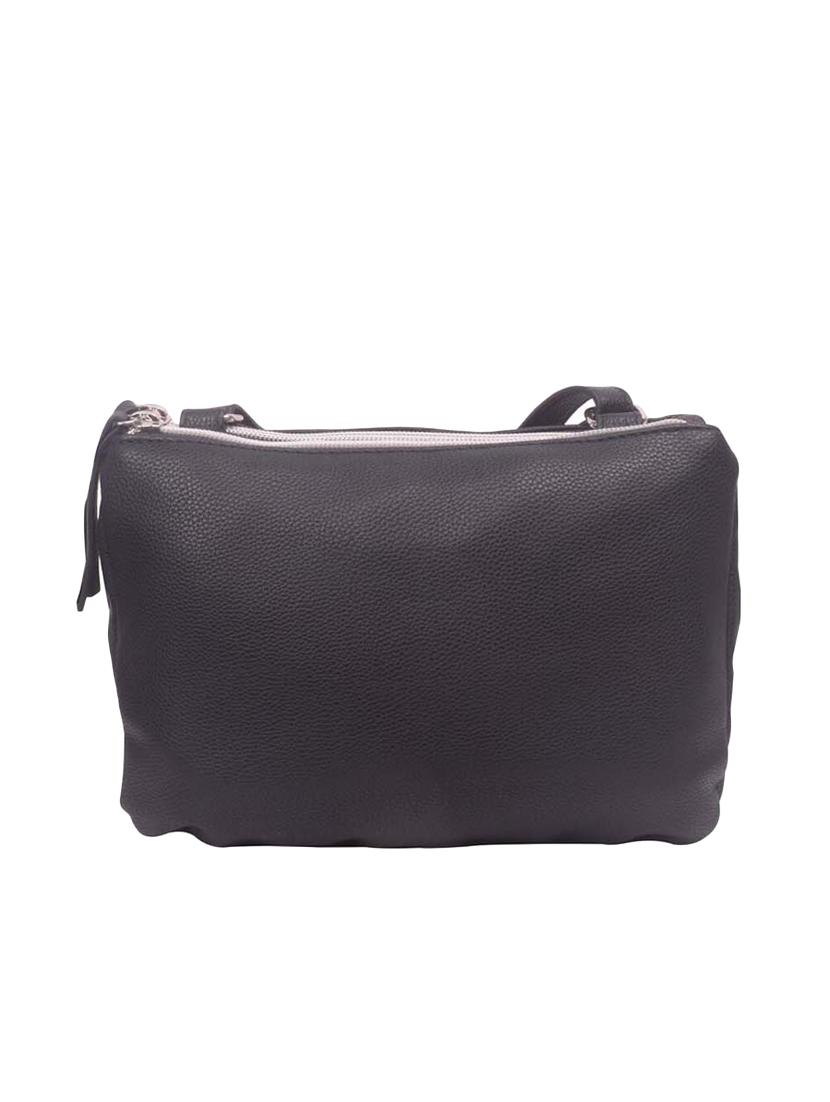 black leatherette (pu) regular sling bag - 17015350 - Zoom Image - 2