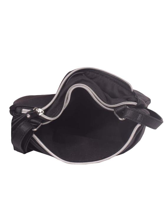 black leatherette (pu) regular sling bag - 17015350 - Zoom Image - 3