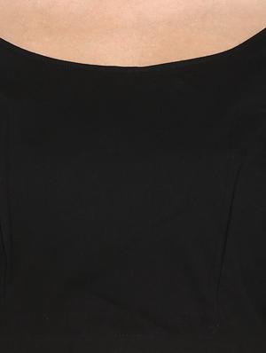 round neck solid blouse - 17015391 - Standard Image - 5