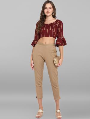 bell sleeves printed blouse - 17015392 - Standard Image - 4