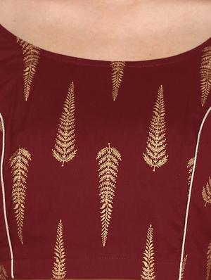 bell sleeves printed blouse - 17015392 - Standard Image - 5