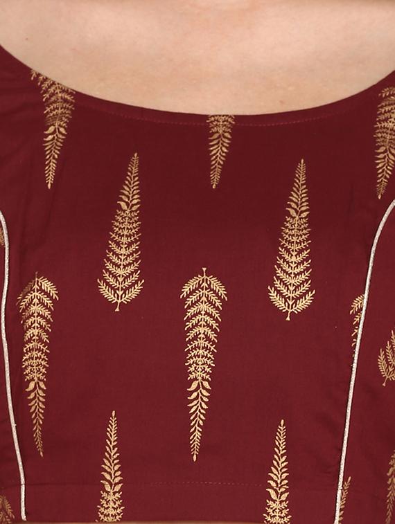 bell sleeves printed blouse - 17015392 - Zoom Image - 5