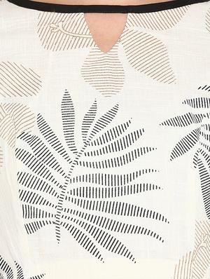 contrast printed blouse - 17015394 - Standard Image - 5