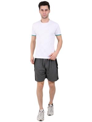 grey side taped shorts - 17015660 - Standard Image - 4