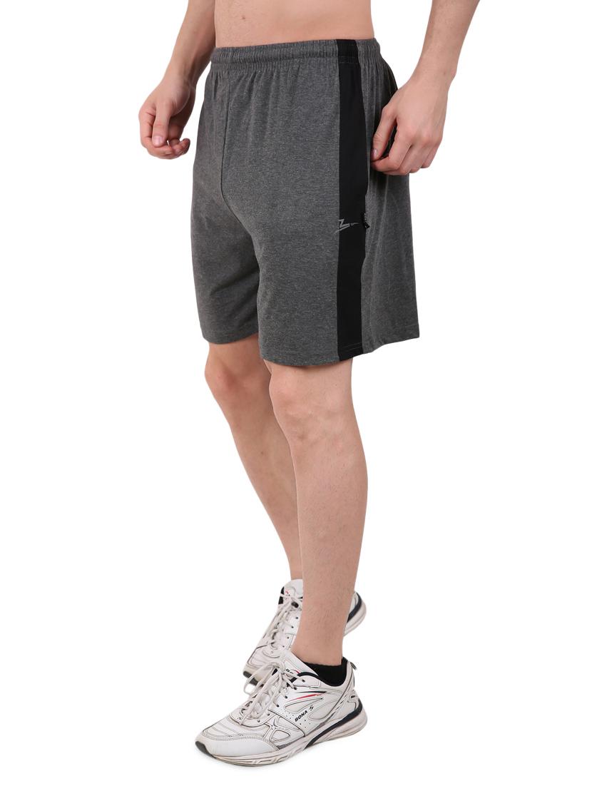 grey side taped shorts - 17015660 - Zoom Image - 2