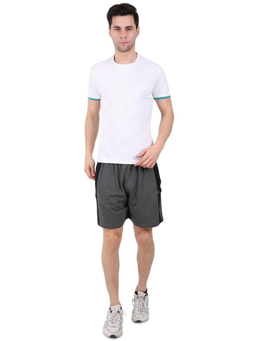 grey side taped shorts - 17015660 - Zoom Image - 4
