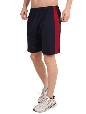 navy blue side taped shorts - 17015662 - Standard Image - 2