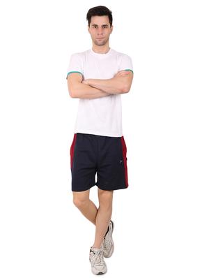 navy blue side taped shorts - 17015662 - Standard Image - 4