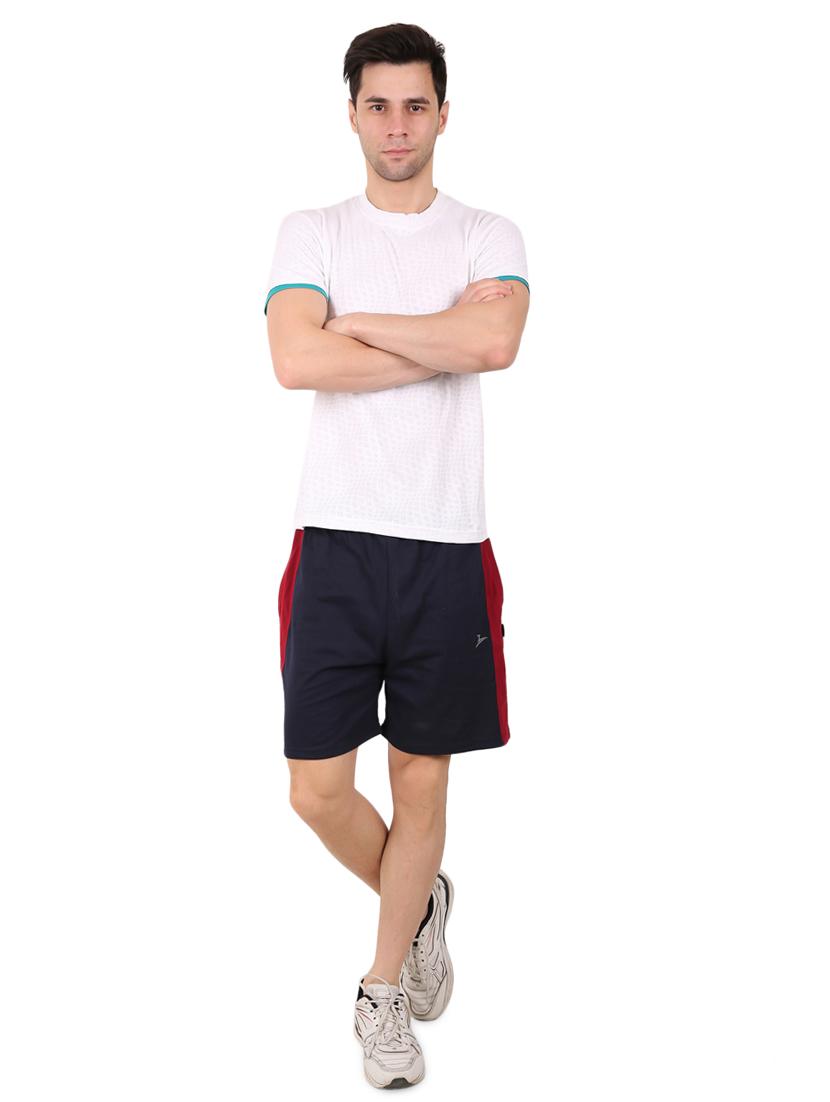 navy blue side taped shorts - 17015662 - Zoom Image - 4