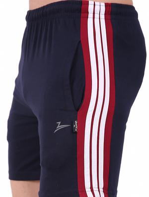 navy blue side striped shorts - 17015666 - Standard Image - 5