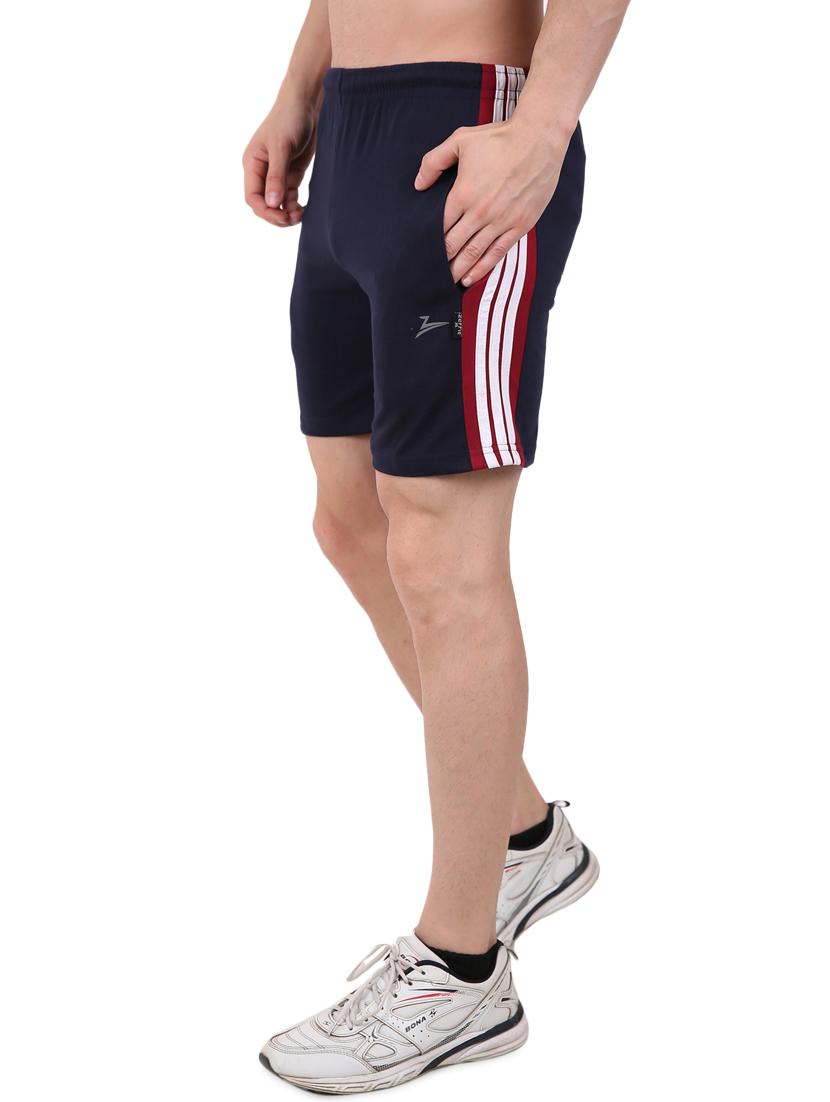 navy blue side striped shorts - 17015666 - Zoom Image - 2