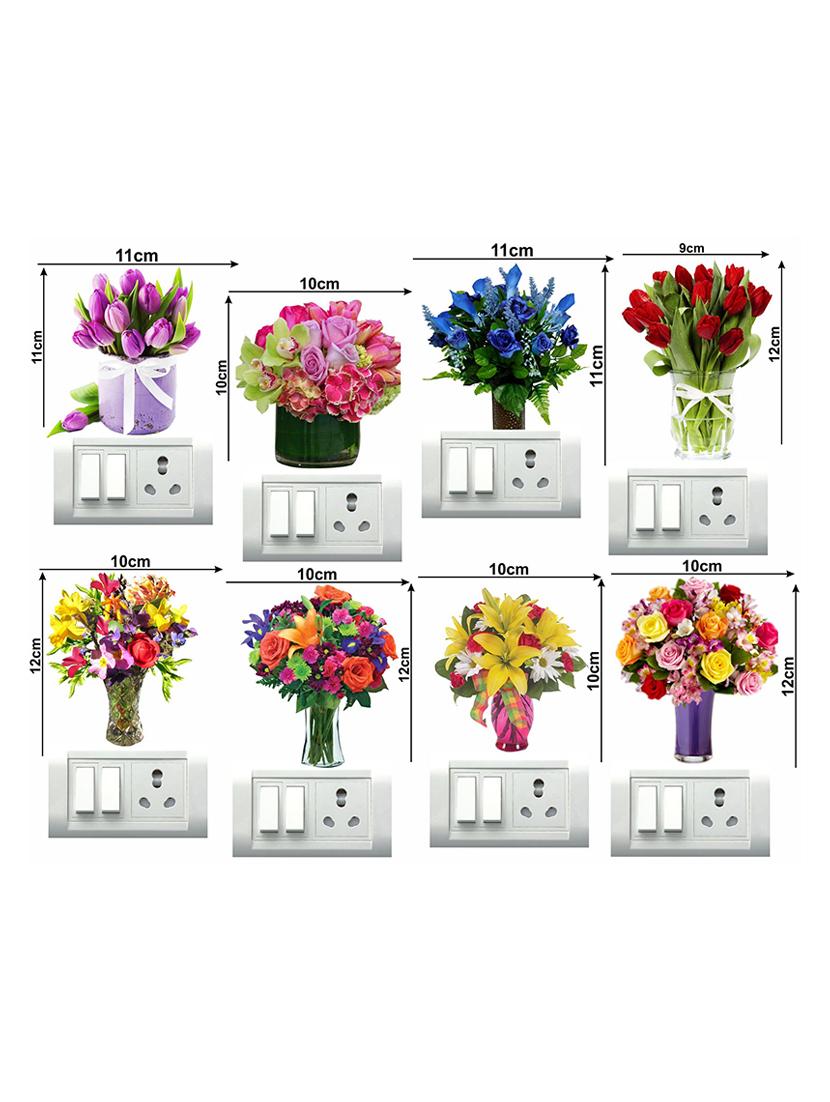 flower bouquet switch board sticker (set of 8) - 17015771 - Zoom Image - 2