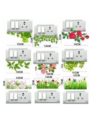 greenery grass switch board sticker - 17015788 - Standard Image - 2