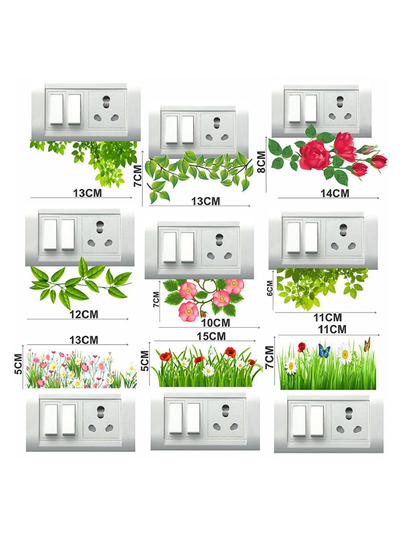 greenery grass switch board sticker - 17015788 - Zoom Image - 2