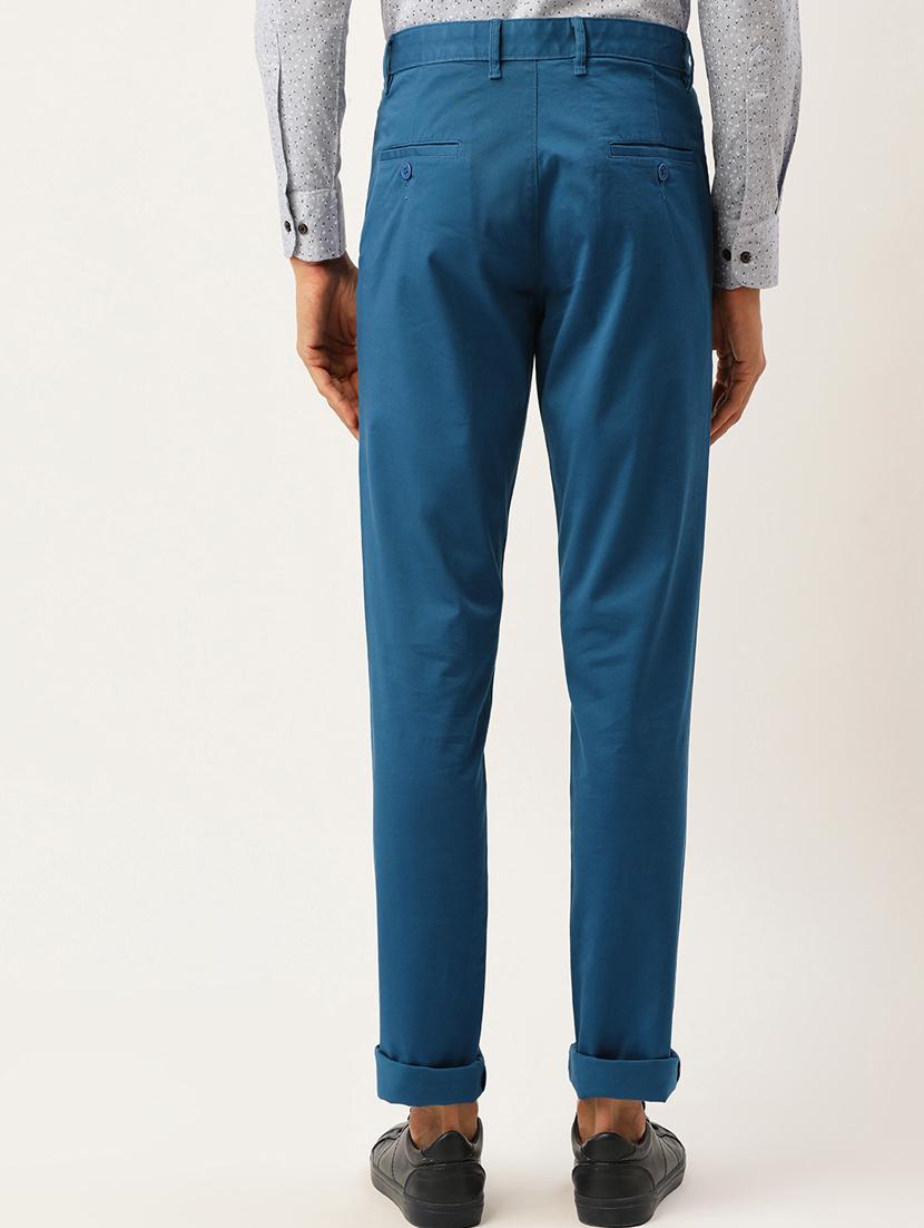 blue solid chinos - 17016181 - Zoom Image - 3