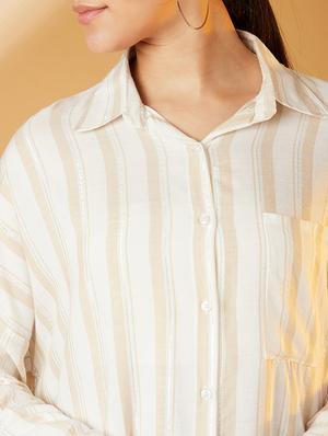 boxy high-low shirt - 17016324 - Standard Image - 5