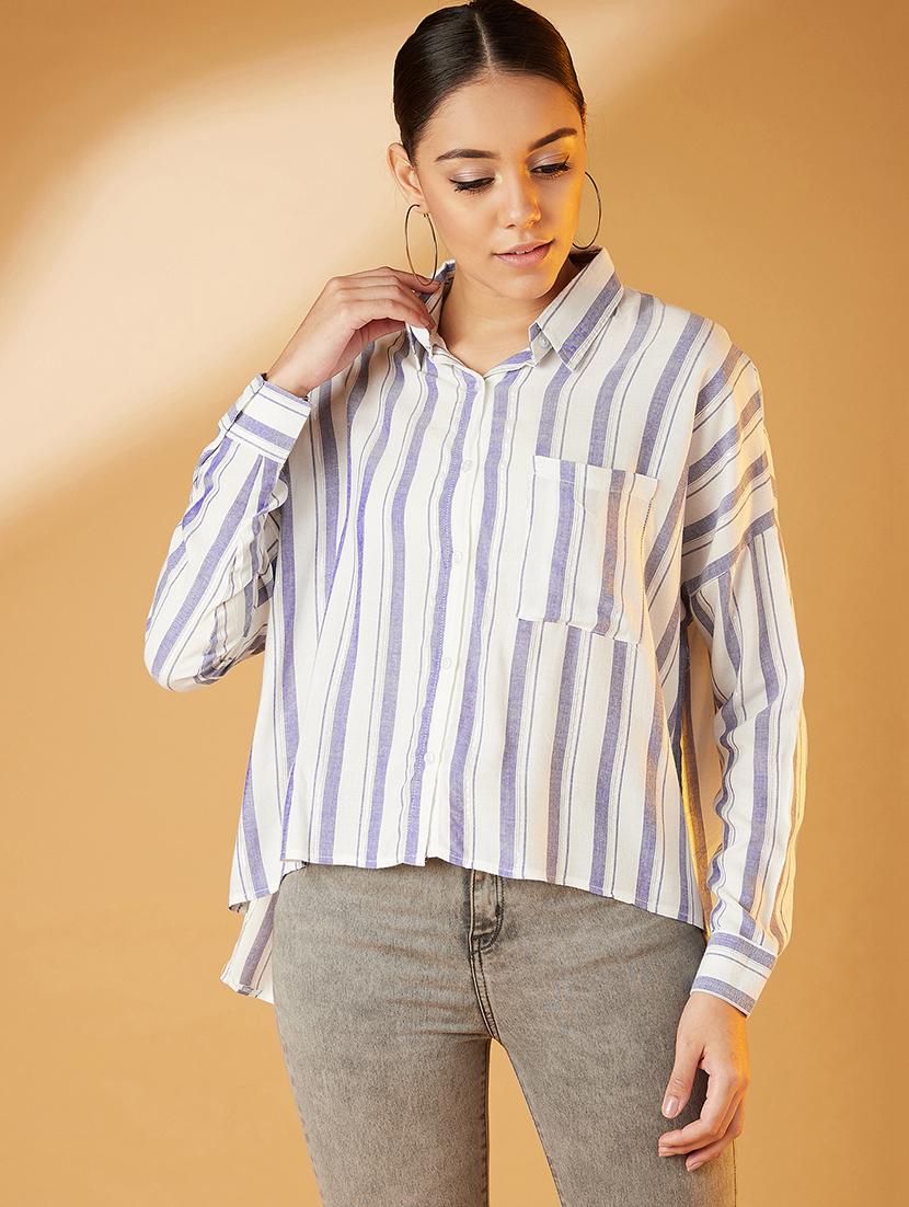 boxy high-low shirt - 17016325 - Zoom Image - 1