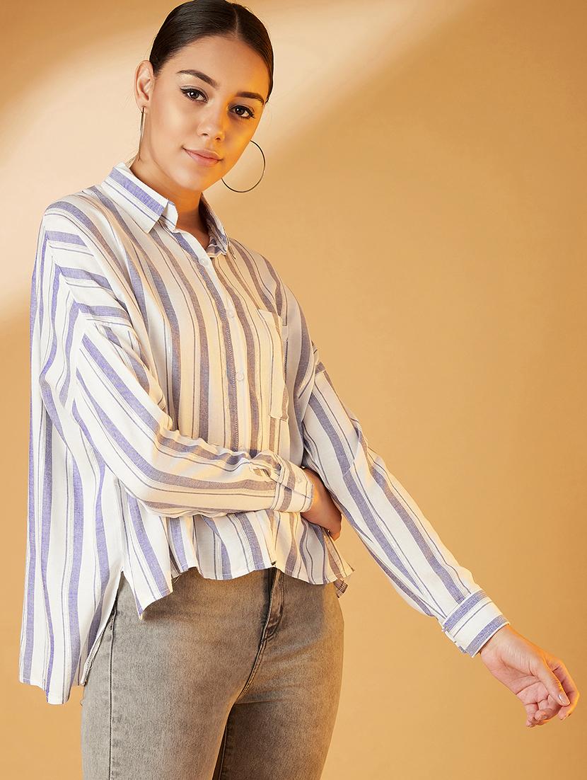 boxy high-low shirt - 17016325 - Zoom Image - 2
