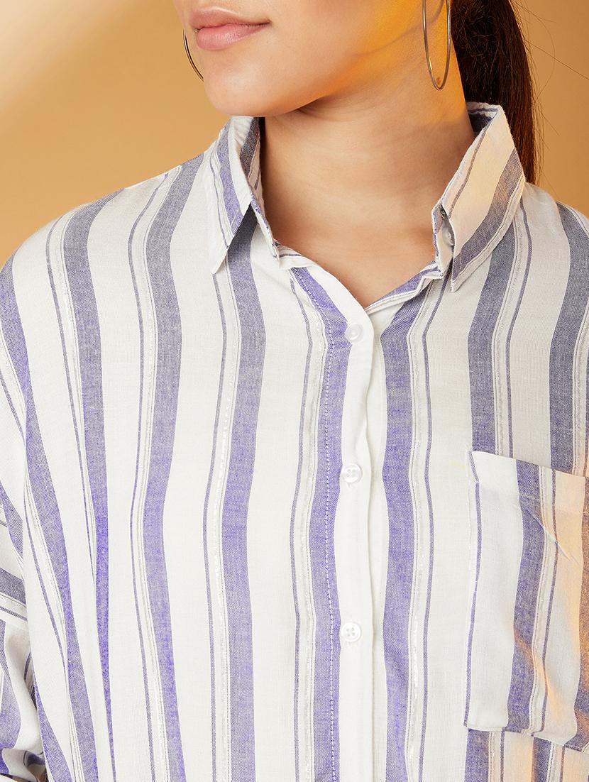 boxy high-low shirt - 17016325 - Zoom Image - 5