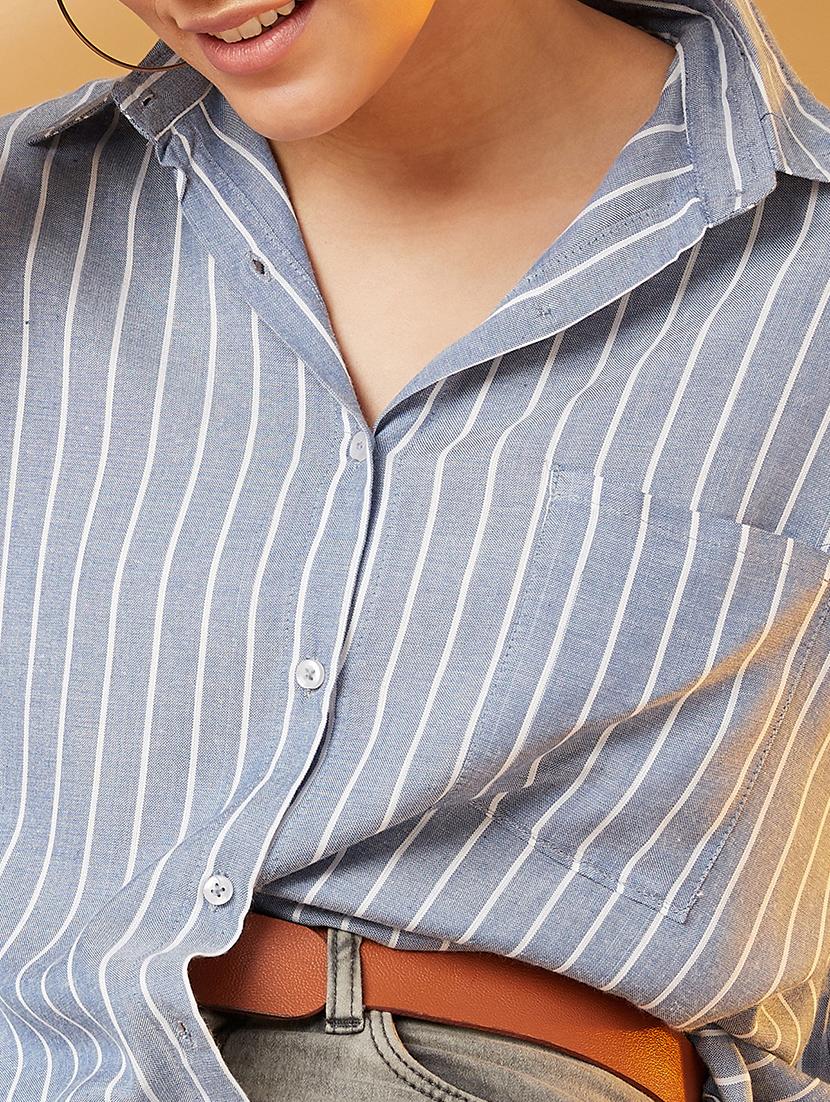 boxy high-low shirt - 17016326 - Zoom Image - 5