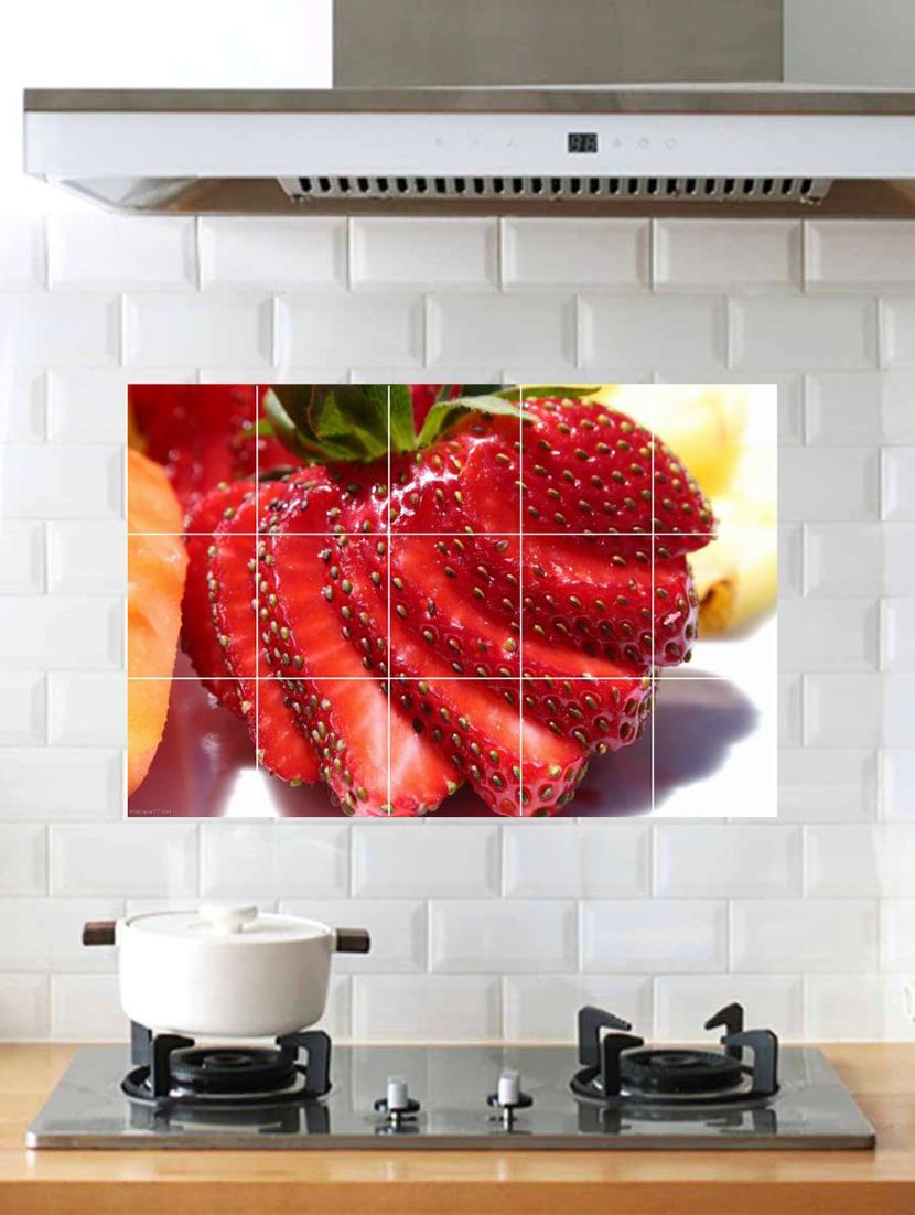 waterproof kitchen strawberry wallpaper/wall sticker - 17016599 - Zoom Image - 2