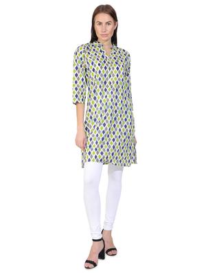 geometric print straight kurti - 17017254 - Standard Image - 4