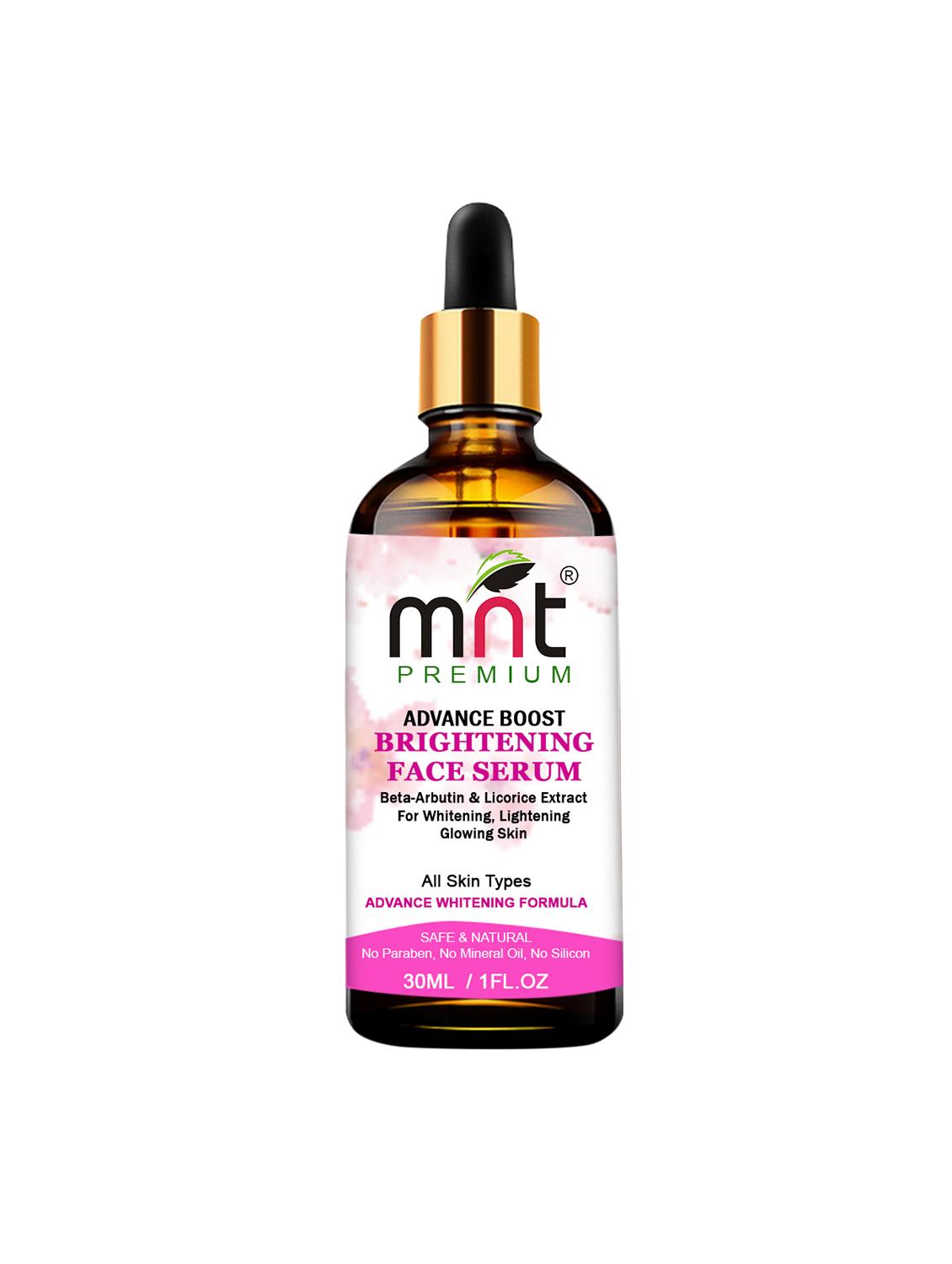 mnt advace boost brightening face serum with beta-arbutin & licorice extract (30ml) for whitening, lightening glowing skin - 17017255 - Zoom Image - 1