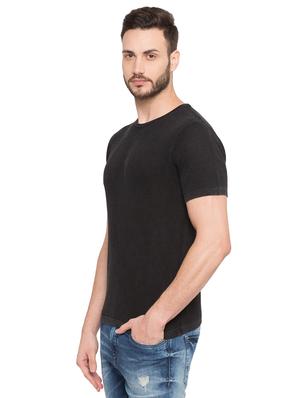 black solid t-shirt - 17018188 - Standard Image - 2
