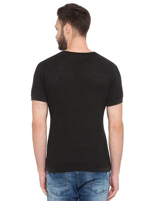black solid t-shirt - 17018188 - Standard Image - 3