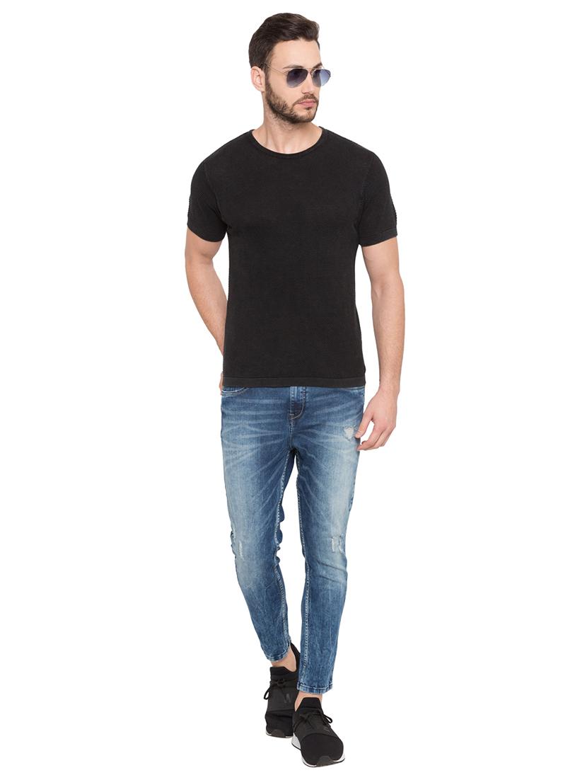 black solid t-shirt - 17018188 - Zoom Image - 4