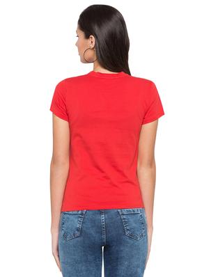 round neck fringed top - 17018306 - Standard Image - 3