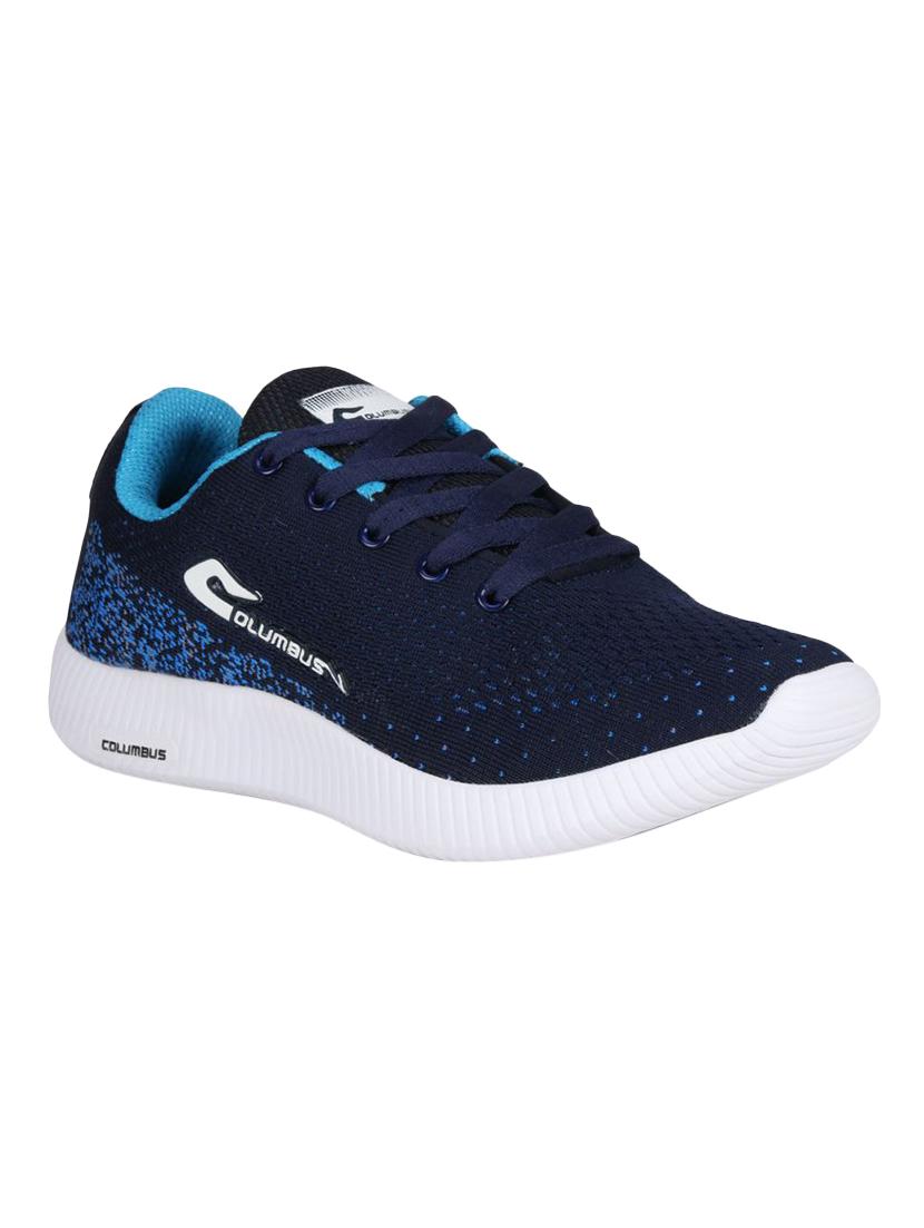 blue lace up sport shoes - 17018698 - Zoom Image - 1