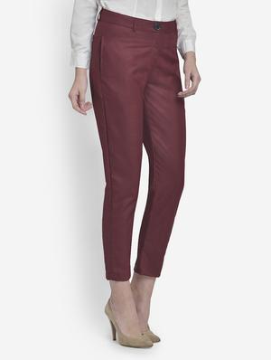 mid rise flat front trouser - 17018783 - Standard Image - 2