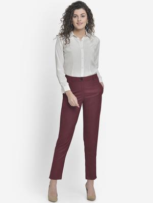 mid rise flat front trouser - 17018783 - Standard Image - 5