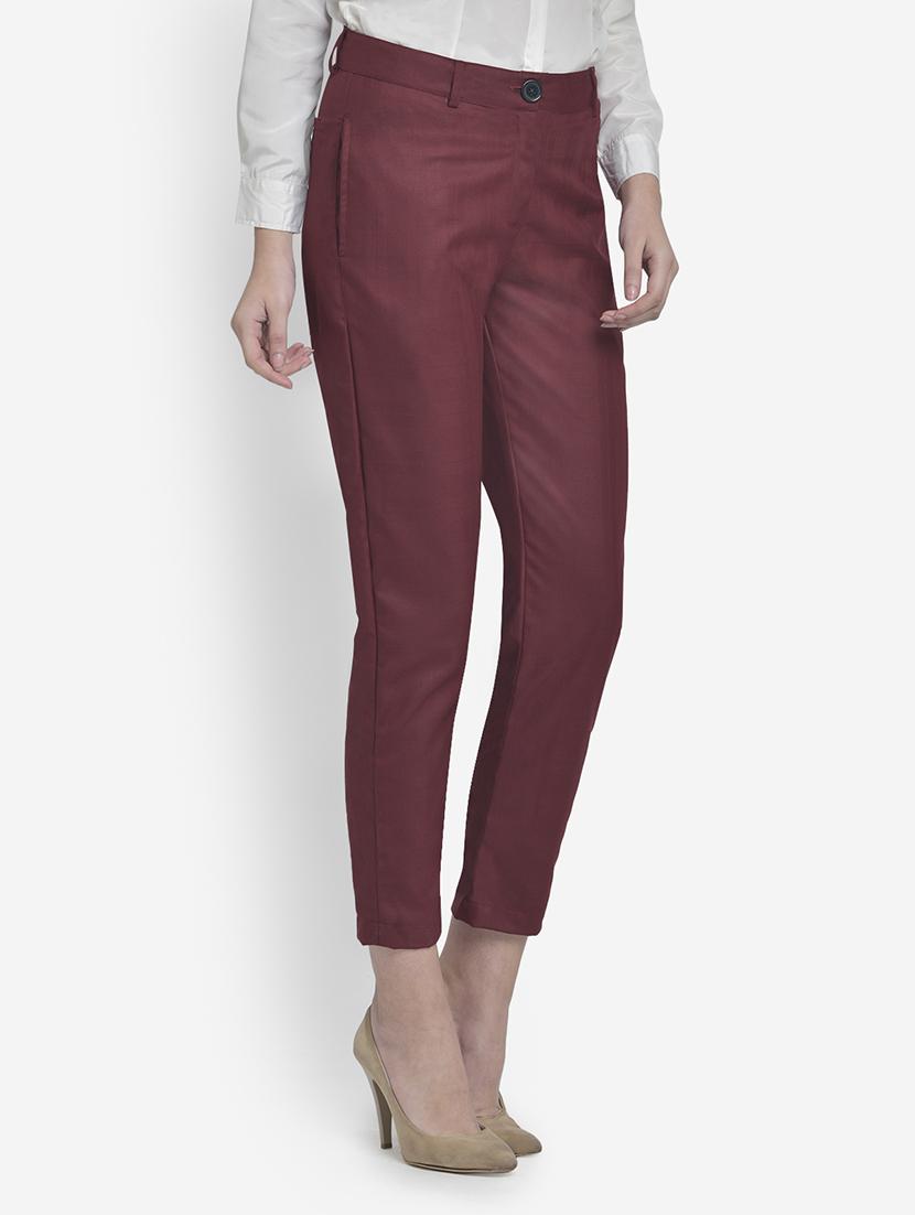 mid rise flat front trouser - 17018783 - Zoom Image - 2